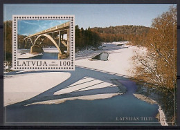 Latvia 2012 Mi Block 17 MNH  (ZE3 LTVbl17) - Bridges