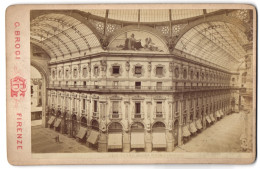 Foto G. Brogi, Firenze, Via Tornabuoni 1, Ansicht Milano, Blick In Die Galleria Vittoroi Emanuele  - Places