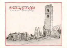 73908527 Heidingsfeld Wuerzburg Ruine Der Kath Pfarrkirche Zerstoert Am 16 Maerz - Würzburg