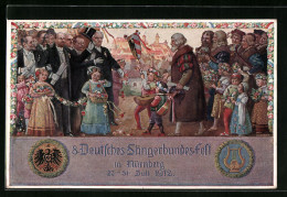 AK Nürnberg, VIII. Deutsches Sängerbundesfest 1912, Eröffnung  - Andere & Zonder Classificatie