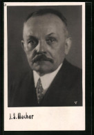 AK J. S. Machar Mit Moustache Im Portrait  - Schrijvers