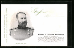 AK Wilhelm II. König Von Württemberg  - Royal Families