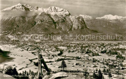 73762055 Garmisch-Partenkirchen Fliegeraufnahme Mit Olympia Sprungschanze Und Kr - Garmisch-Partenkirchen