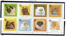 Rotary International 981110 UK Scotland Staffa Cats Gold Overprint - Rotary, Lions Club