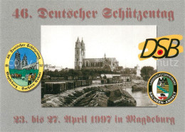 73761847 Magdeburg Sicht Von Der Hubbruecke Auf Dom Und Stadt Deutscher Schuetze - Magdeburg