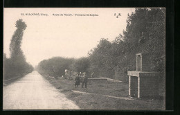 CPA Allogny, Route De Neuvy - Fontaine St-Sulpice  - Autres & Non Classés