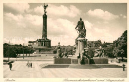 73710357 Berlin Bismarckdenkmal Und Siegessaeule Berlin - Autres & Non Classés