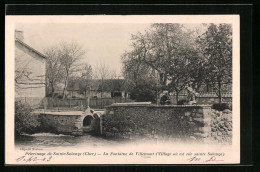 CPA Villemont, La Fontaine De Villemont (Village Ou Est Nee Sainte Solange)  - Autres & Non Classés