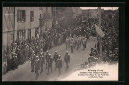 CPA Aubigny, Grandes Fetes Franco-Ecossaises  - Autres & Non Classés