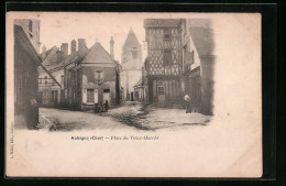 CPA Aubigny-sur-Nère, Place Du Vieux-Marche  - Autres & Non Classés