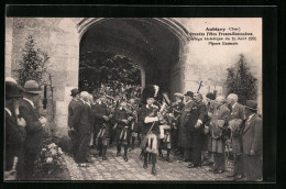 CPA Aubigny-sur-Nère, Grandes Fetes Franco-Ecossaises - Cortege Historique Du 15 Aout 1931 - Pipers Ecossais  - Autres & Non Classés