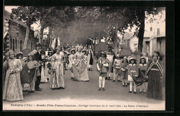 CPA Aubigny-sur-Nère, Grandes Fetes Franco-Ecossaises - Cortege Historique Du 15 Aout 1931 - La Reine D`Aubigny  - Autres & Non Classés