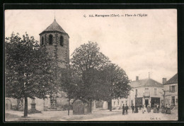 CPA Morognes, Place D`Eglise  - Autres & Non Classés