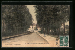 CPA St-Amand, Avenue De La Gare  - Autres & Non Classés