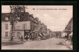 CPA St-Amand-Montrond, Rue Nationale  - Saint-Amand-Montrond