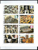 Rotary International 98 UK Scotland Staffa Chess Imperf CS Silver Overprint - Rotary, Lions Club