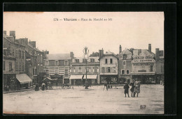 CPA Vierzon, Place Du Marche Au Ble  - Vierzon