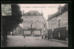 CPA St-Martin-d`Auxigny, La Bas De La Place  - Other & Unclassified