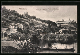 AK Würzburg, Festung Und Käppele, Partie Bei Der Insel  - Wuerzburg