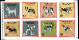 Rotary International 98 UK Great Britain Calve Scotland Dogs Silver Overprint - Rotary, Lions Club