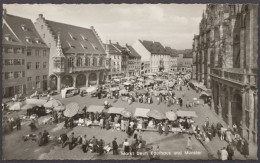 Freiburg / Schwarzwald, Markt Beim Kaufhaus Und Münster - Sonstige & Ohne Zuordnung