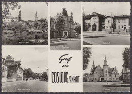 Coswig, Nicolaikirche, Postamt, Bahnhof, Rathaus, Sparkasse - Autres & Non Classés