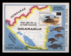 Nicaragua, MiNr. Block 136, Schildkröte, Postfrisch - Nicaragua