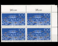 Deutschland (BRD), MiNr. 1422, 4er Block Ecke Re. Oben, Postfrisch - Unused Stamps