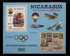 Nicaragua, MiNr. Block 111, Zeppelin, Postfrisch - Nicaragua