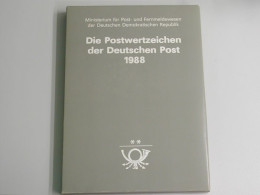 DDR, Jahrbuch 1988, Postfrisch - Ongebruikt