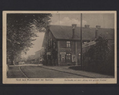 Münsterdorf, Dorfstraße Mit Dem "Krug Zum Grünen Kranze" - Andere & Zonder Classificatie