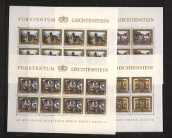 Liechtenstein, MiNr. 706-709 Kleinbögen, Postfrisch - Other & Unclassified