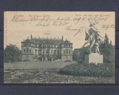 Dresden, Kgl. Grosser Garten, Palais, Statue - Kastelen