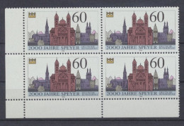 Deutschland, MiNr. 1444, Viererblock, Ecke Links Unten, Postfrisch - Unused Stamps