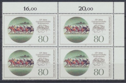 Deutschland (BRD), MiNr. 1677, 4er Block, Ecke Re. Oben, Postfrisch - Unused Stamps
