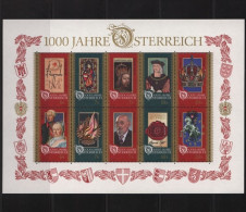 Österreich, MiNr. Block 12, Postfrisch - Unused Stamps