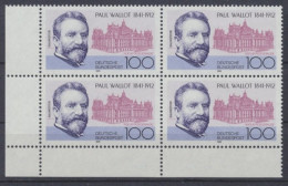 Deutschland (BRD), MiNr. 1536, 4er Block, Ecke Li. Unten, Postfrisch - Unused Stamps