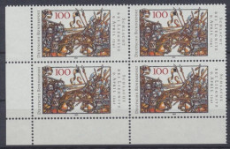 Deutschland, MiNr. 1511, 4er Block, Ecke Li. Unten, Postfrisch - Unused Stamps