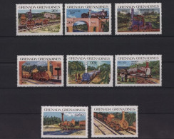 Grenada-Grenadinen, Eisenbahn, MiNr. 629-636, Postfrisch - Grenada (1974-...)