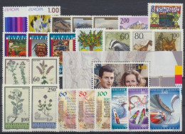 Liechtenstein, MiNr. 1054-1078, Jahrgang 1993, Postfrisch - Volledige Jaargang