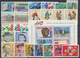 Schweiz, MiNr. 1409-1435, Jahrgang 1990, Postfrisch - Autres & Non Classés