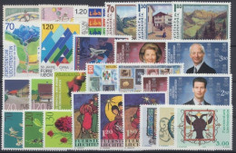 Liechtenstein, MiNr. 1283-1309, Jahrgang 2002, Postfrisch - Années Complètes