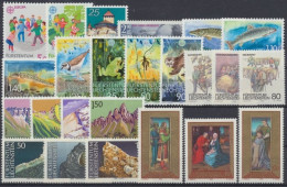 Liechtenstein, MiNr. 960-983, Jahrgang 1989, Postfrisch - Années Complètes