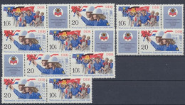 DDR, MiNr. 2878-2879 Zd - Kombi, Postfrisch - Zusammendrucke