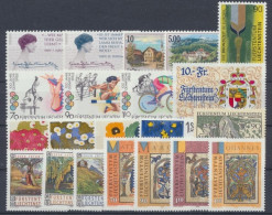 Liechtenstein, MiNr. 1124-1144, Jahrgang 1996, Postfrisch - Volledige Jaargang