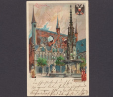 Lübeck, Rathaus, Karte Mit Wappen - Andere & Zonder Classificatie