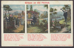 Grüsse An Die Heimat, Karte Mit Liedtext - Autres & Non Classés