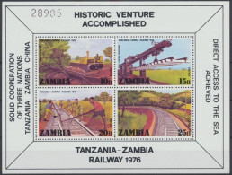 Sambia, Eisenbahn, MiNr. Block 4, Postfrisch - Autres - Afrique