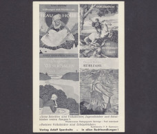 Verlag Adolf Spanholtz, Werbung Für Bücher Von Karl Paetow - Publicité