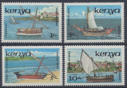 Kenia, Schiffe, MiNr. 374-377, Postfrisch - Kenya (1963-...)